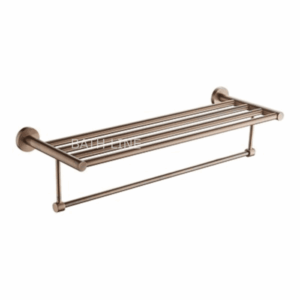 מדף מגבות בית מלון רוז גולד מט