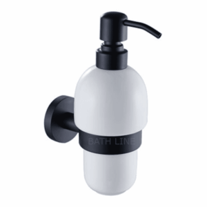 דיספנסר סבון תלוי שחור מט