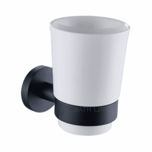 כוס תלויה למרשות שיניים שחור מט